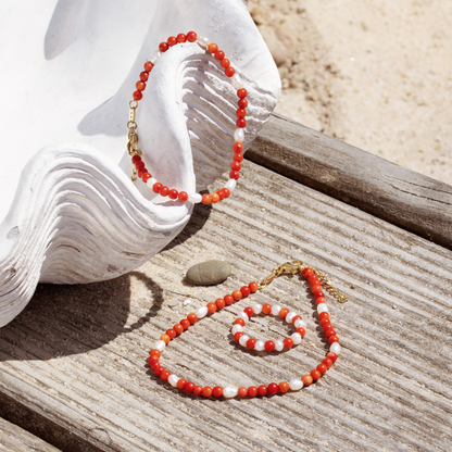 Coral Color Bracelet Roségold