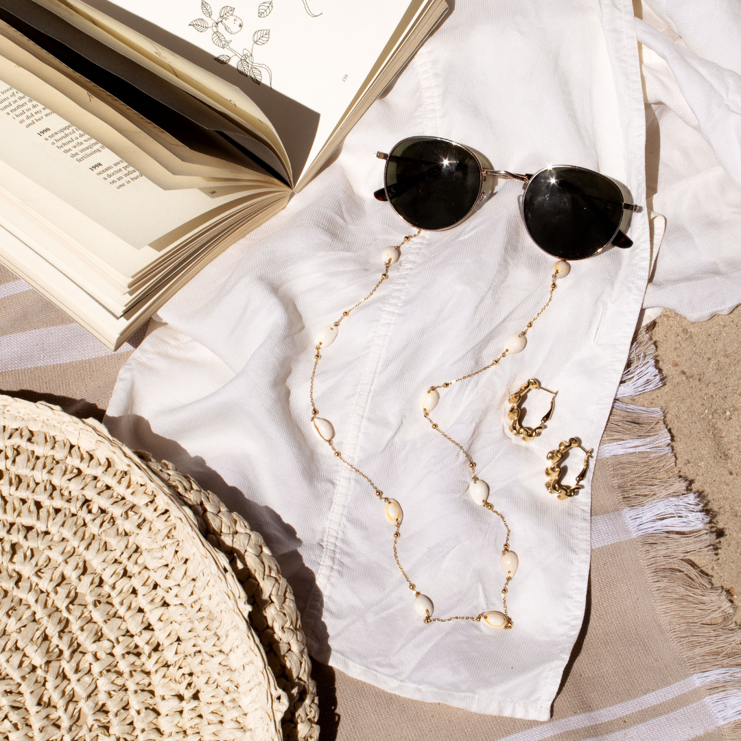 Beach Babe Sunglasses Chain Roségold