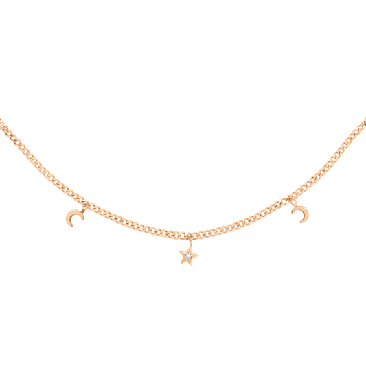 Midnight Necklace Roségold