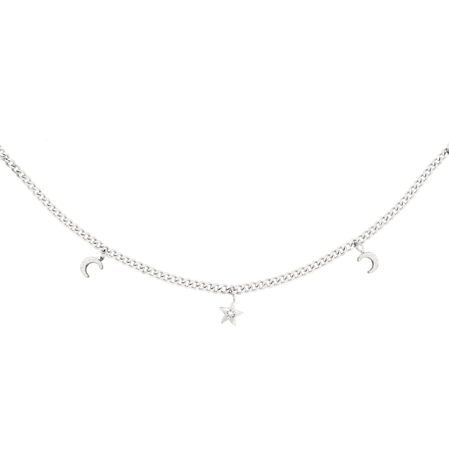 Midnight Necklace Silber