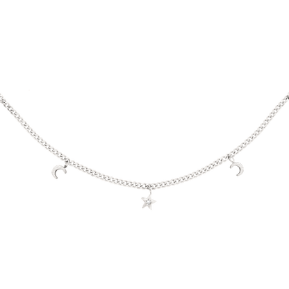 Midnight Necklace Silber