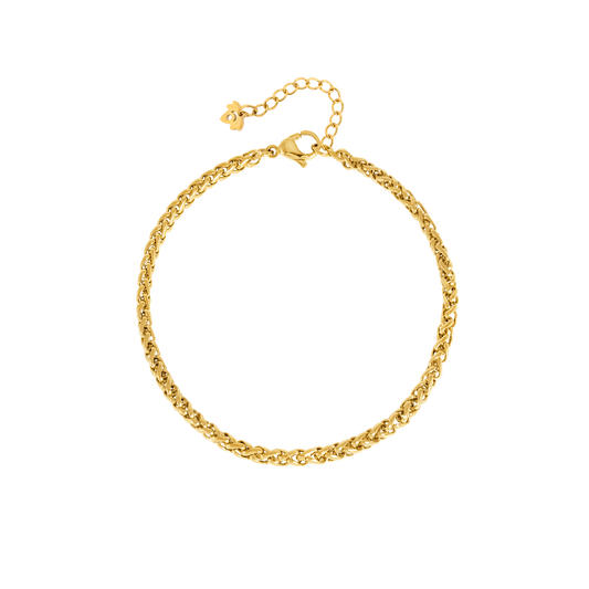 Braid Chain Bracelet Gold