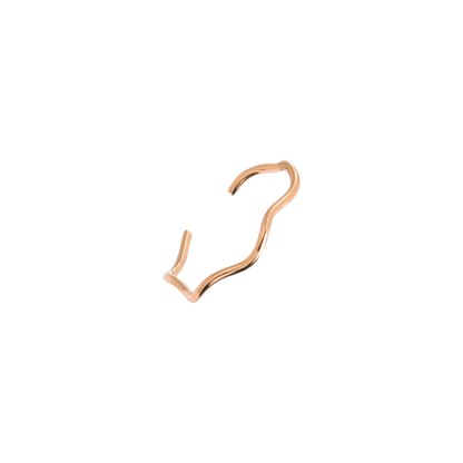 It Comes in Waves Toe Ring Roségold