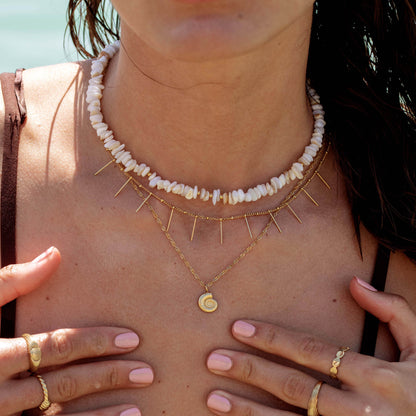 Shell Seeker Necklace Gold