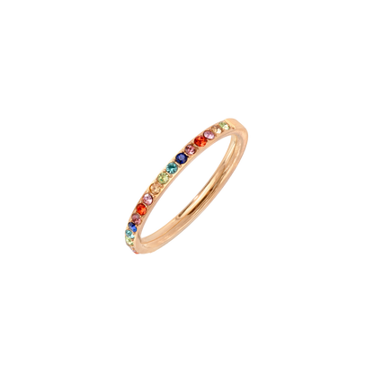 Rainbow Radiance Ring Roségold