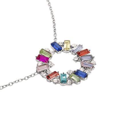 Rainbow Loop Necklace Silber