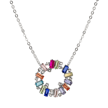 Rainbow Loop Necklace Silber