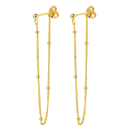 Delicate Chain Earrings Gold