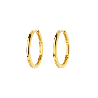 Fine Hoops Medium Gold