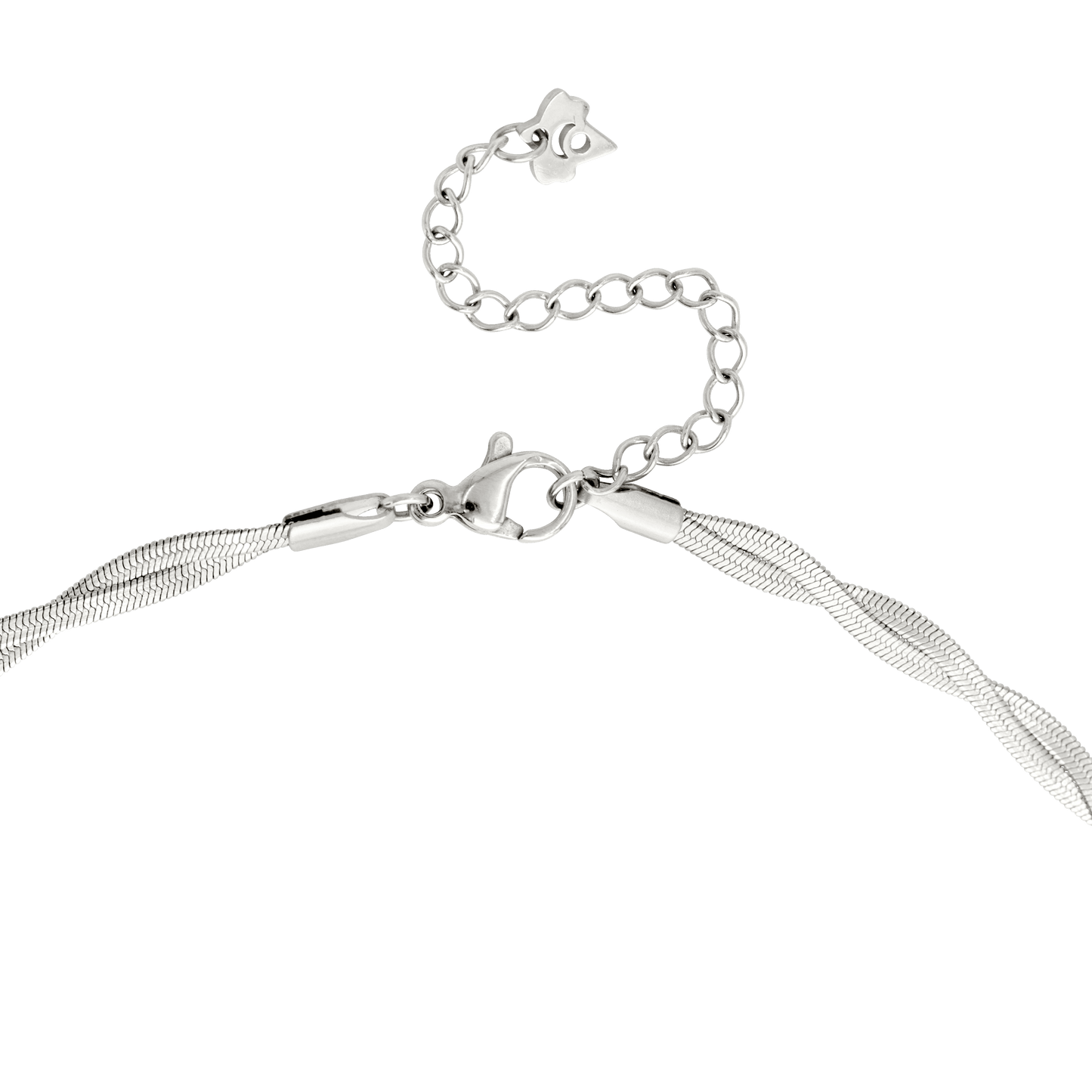 Flat Armour Choker Silber