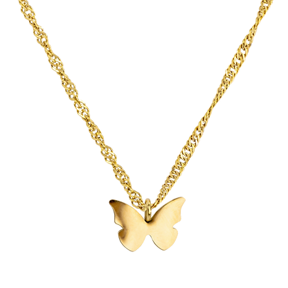 Flutterby Necklace Gold