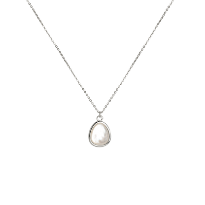 Mother of Pearls Necklace Silber