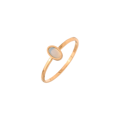 Oval Ring Roségold