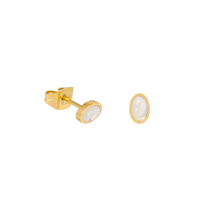 Oval Studs Gold