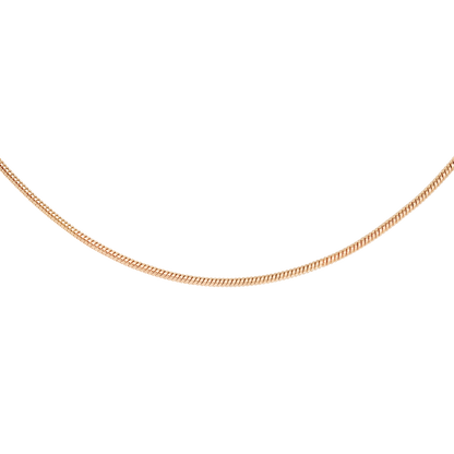 Round Snake Necklace Roségold