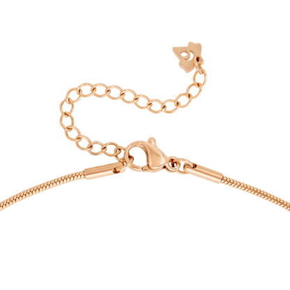 Round Snake Necklace Roségold