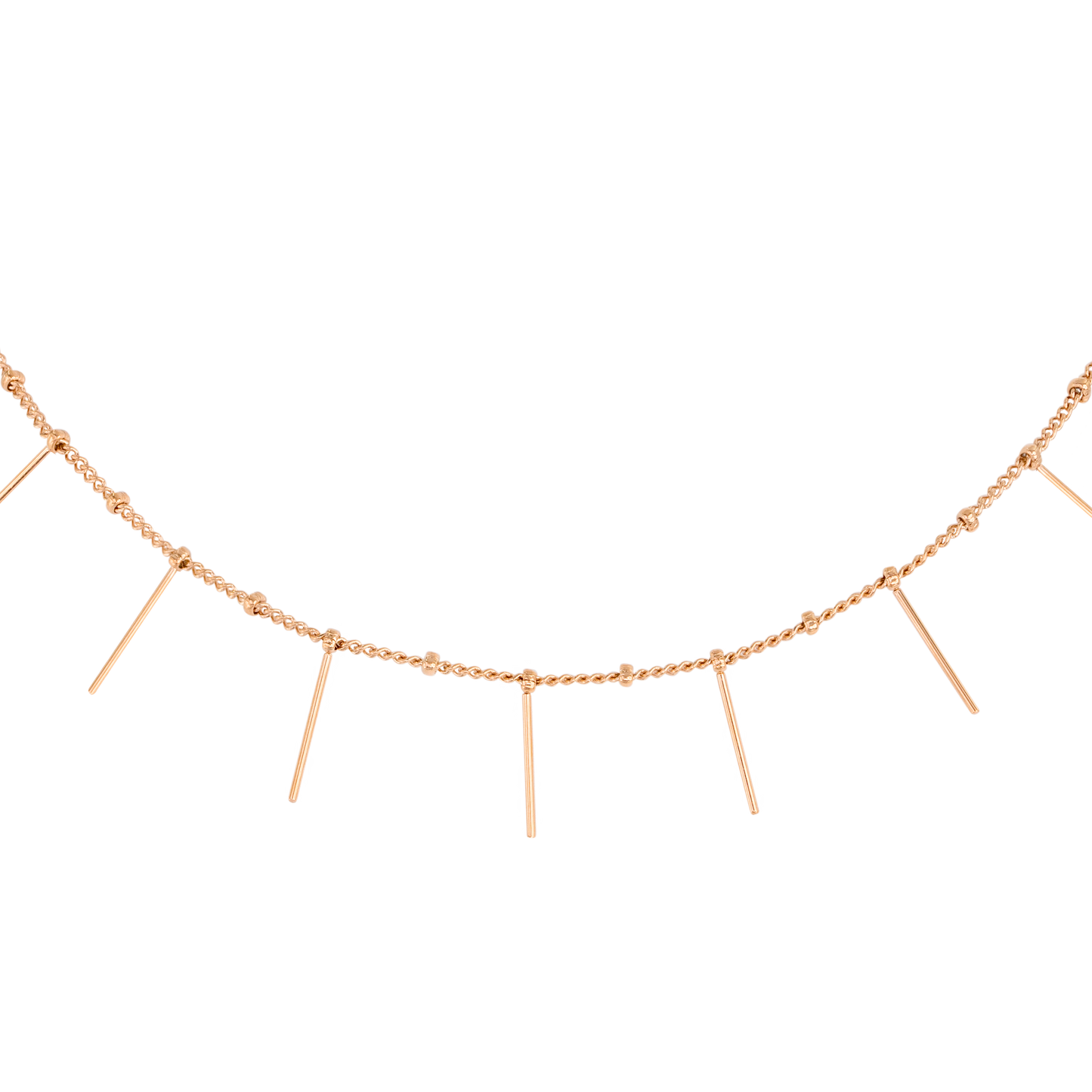 Sea Urchin Choker Roségold