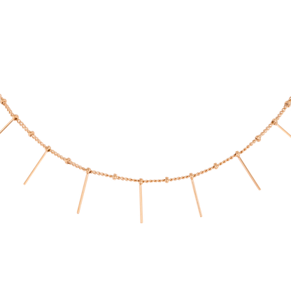 Sea Urchin Choker Roségold