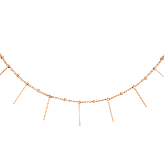 Sea Urchin Choker Roségold