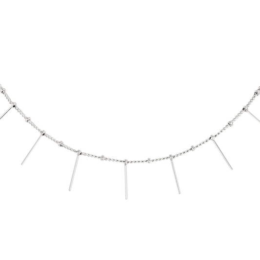 Sea Urchin Choker Silber