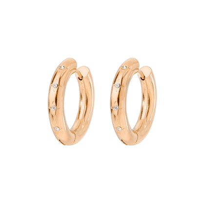 Cute Stargaze Hoops Medium Roségold