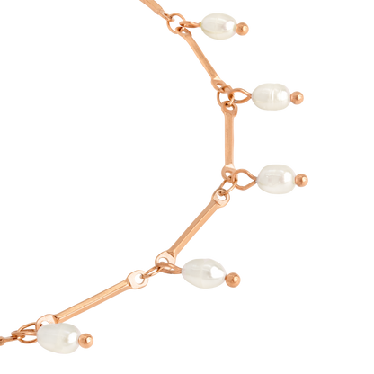 Annes Authentic Pearl Choker Roségold