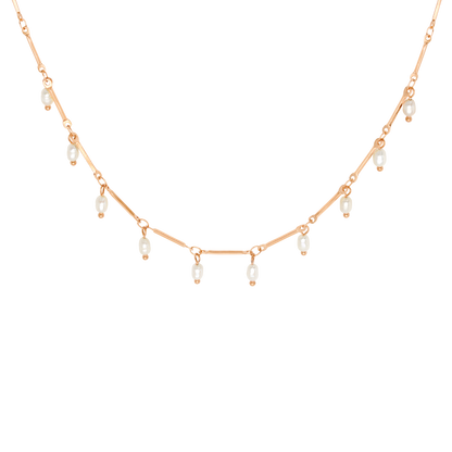 Annes Authentic Pearl Choker Roségold