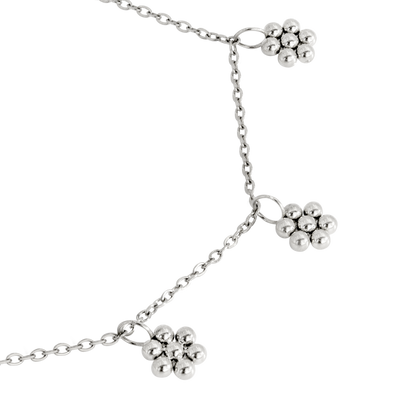 Blooming Anklet Silber