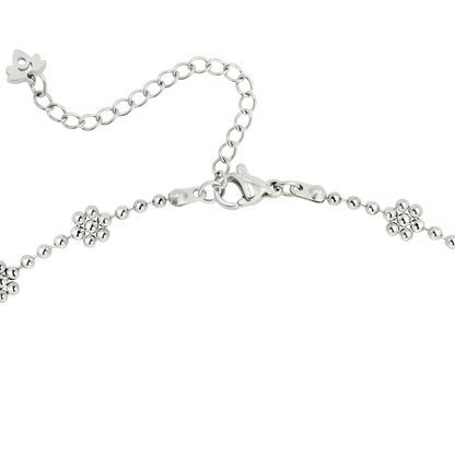 Blooming Choker Silber