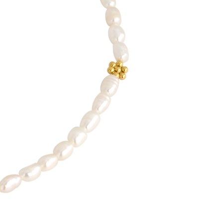 Blossom Pearl Choker Gold