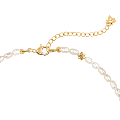 Blossom Pearl Choker Gold