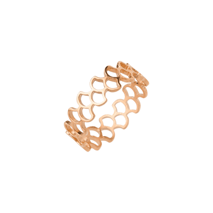 Fish Scale Ring Roségold