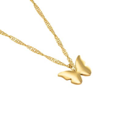 Flutterby Necklace Gold