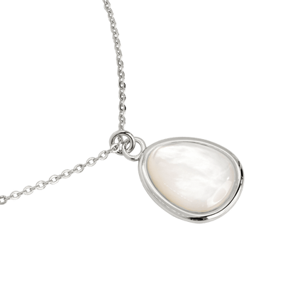 Mother of Pearls Necklace Silber