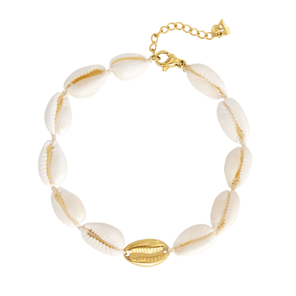 One in a Shell Anklet Gold