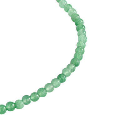 Green Pastel Pearl Necklace Gold