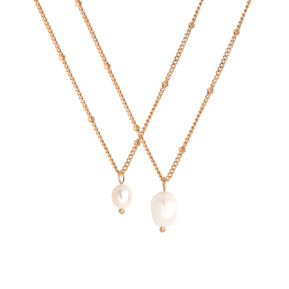 Pearl Necklace Duo Bundle Roségold