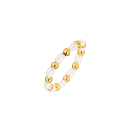 Pearl'n'Beads Ring Gold