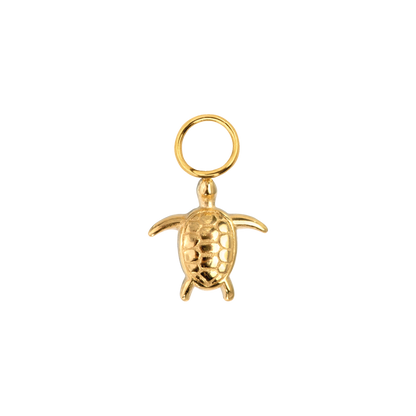 Sea Turtle Twisted Hoop Set Small Gold