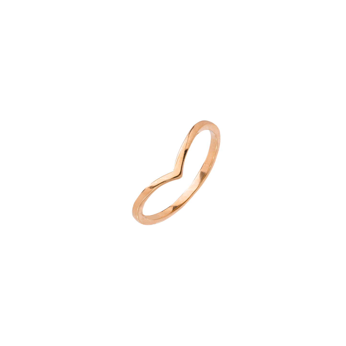 V-Shape Knuckle Ring Roségold