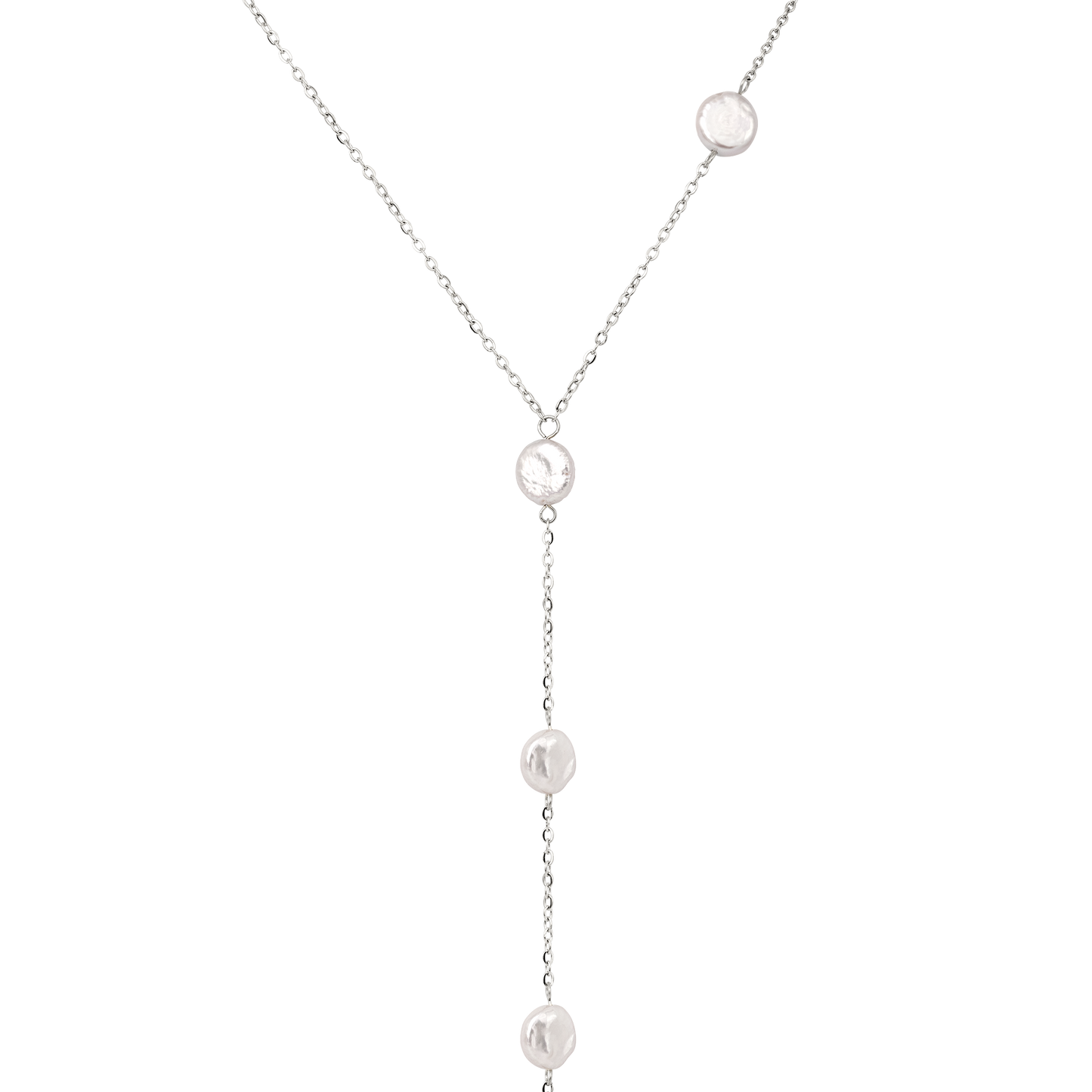 Timeless Pearl Y-Necklace Silber