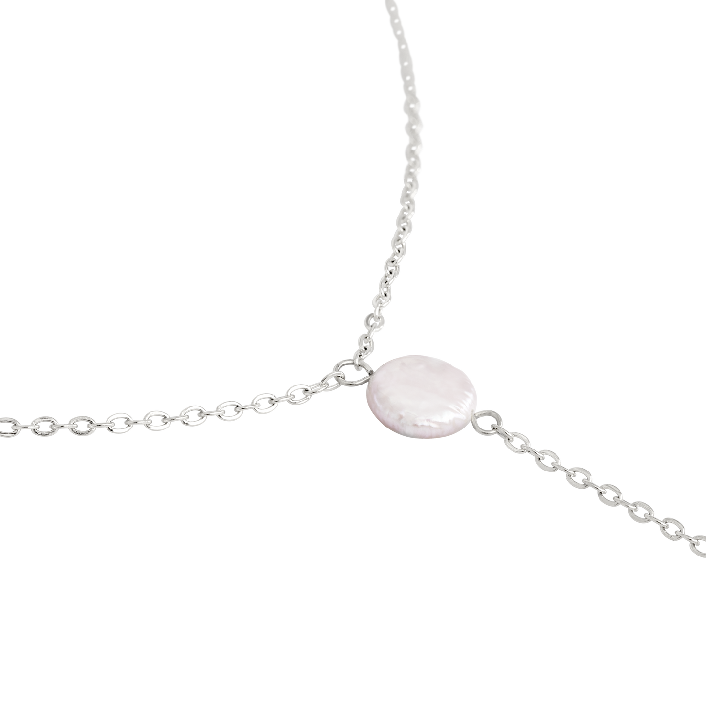 Timeless Pearl Y-Necklace Silber