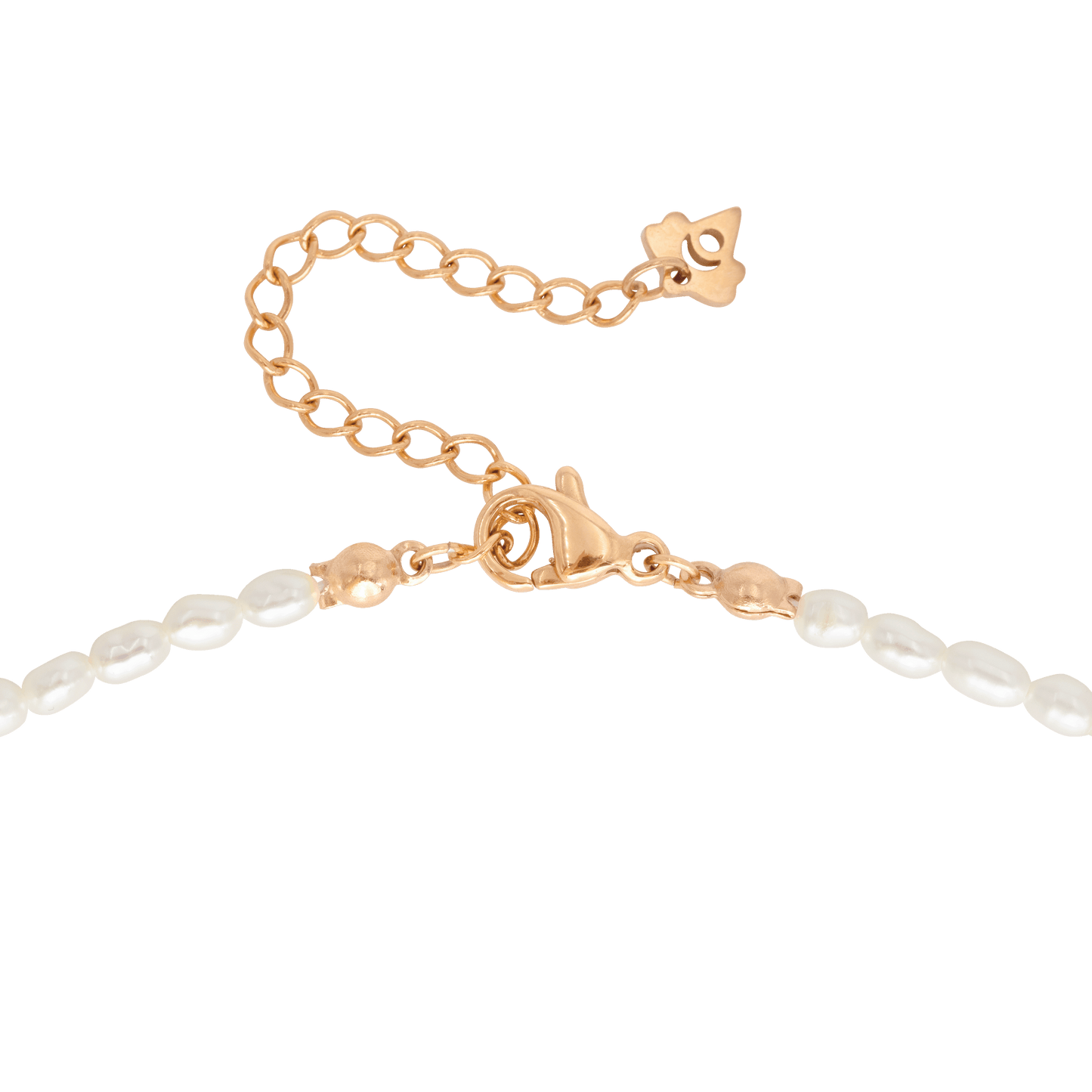 Perlita Choker Roségold