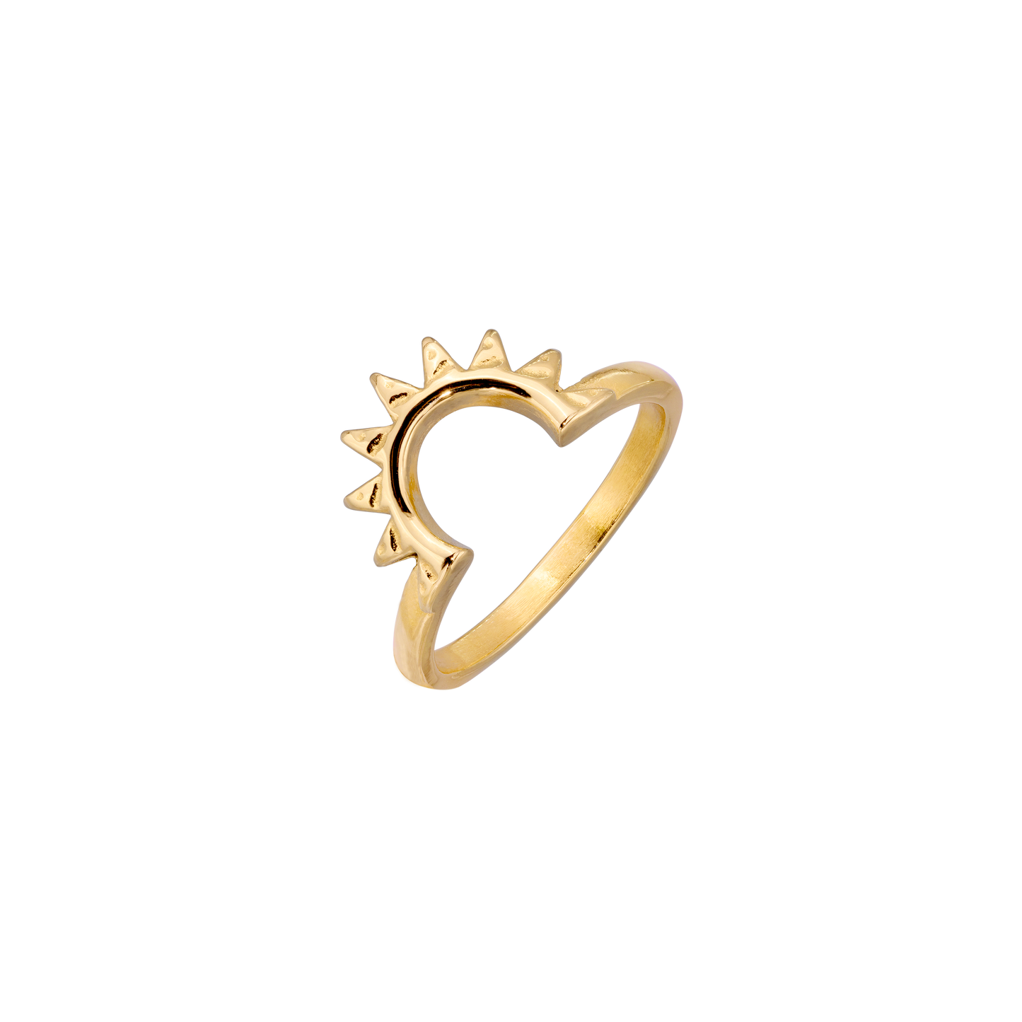 Sun Ray Ring Gold