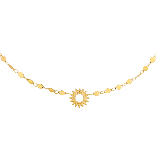 Sunny Side Up Necklace Gold