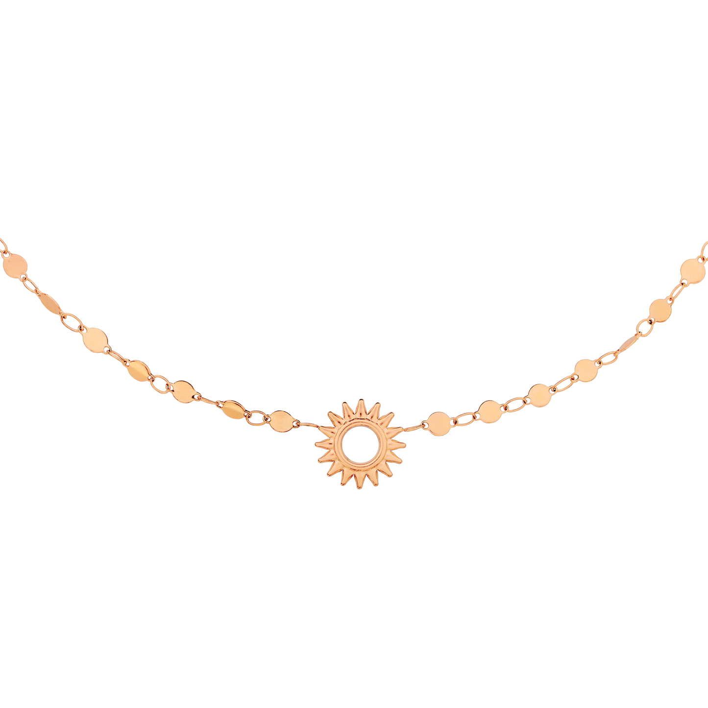 Sunny Side Up Necklace Roségold