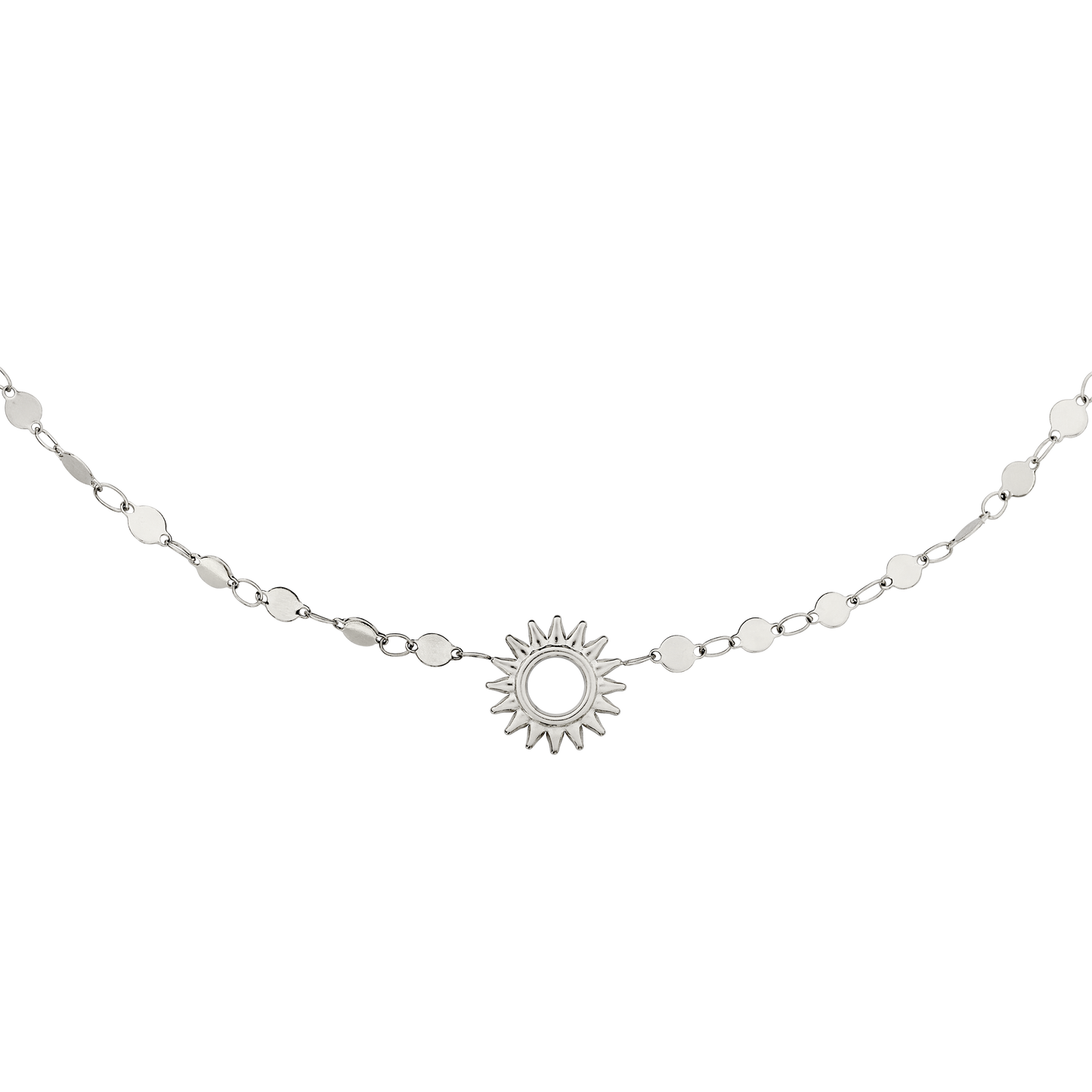 Sunny Side Up Necklace Silber