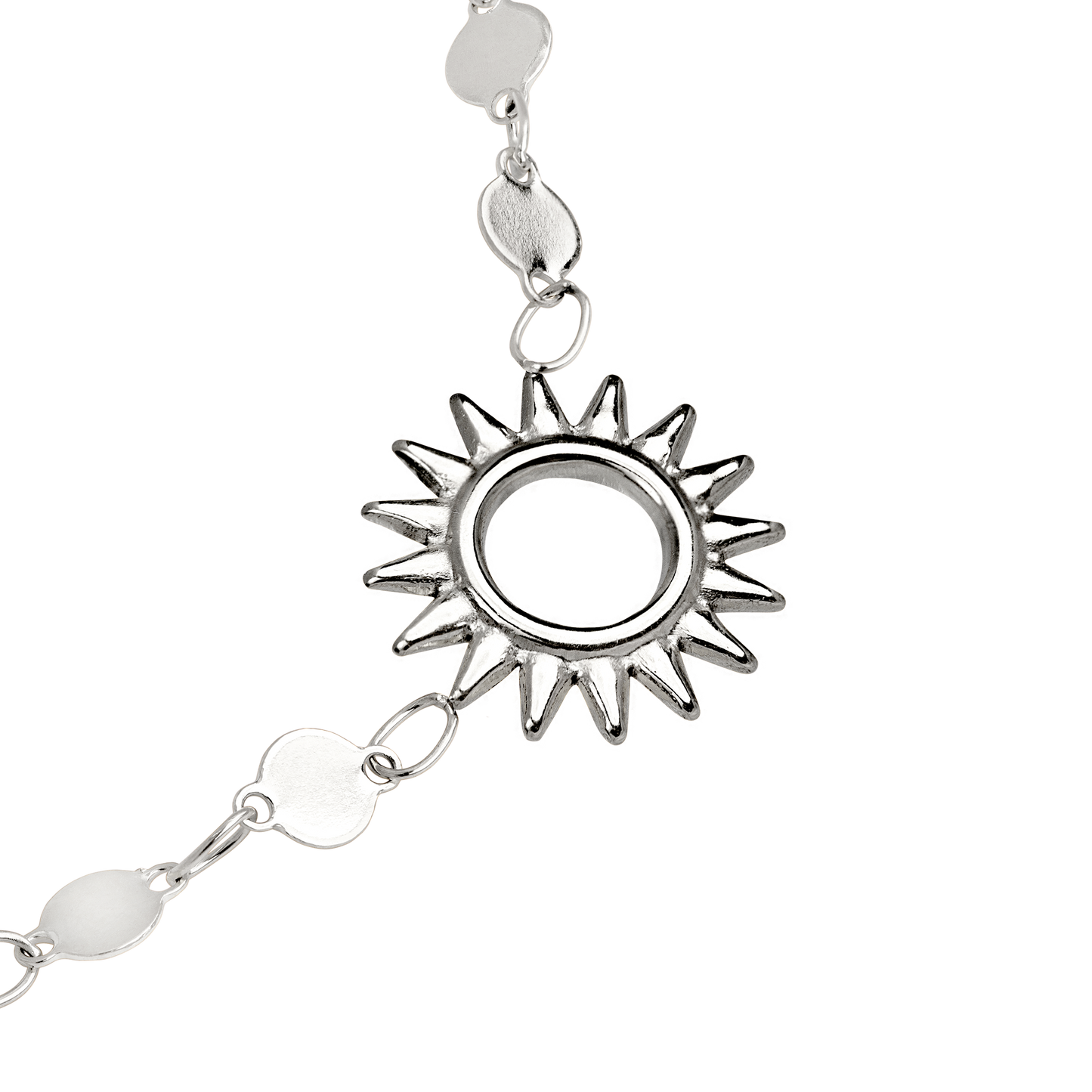 Sunny Side Up Necklace Silber