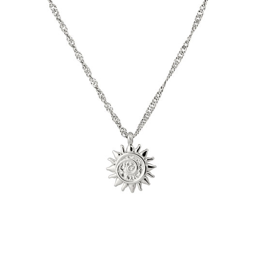 Sunny Swirl Necklace Silber