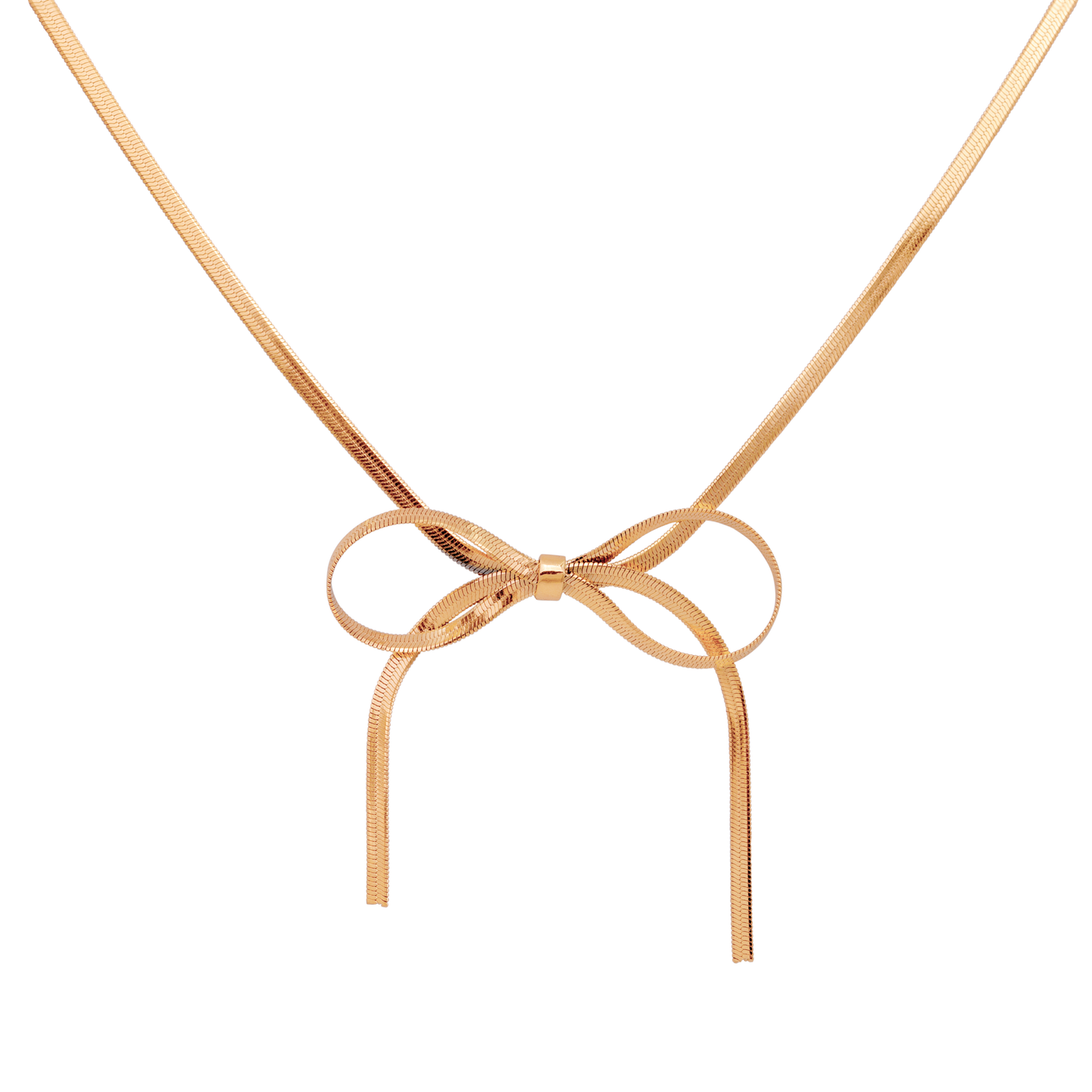 Sweet Bow Necklace Roségold